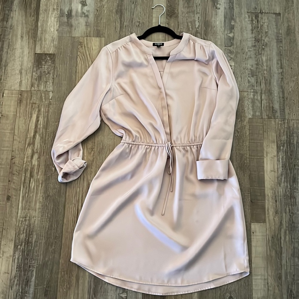 Express Tie waist shirt dress